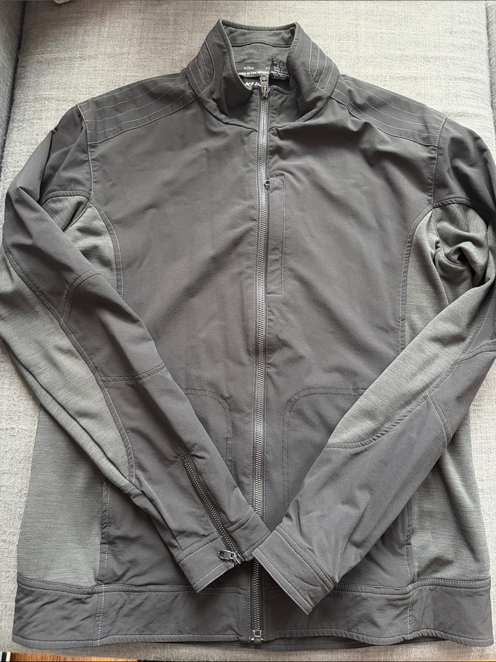Kuhl Men's Lightweight Full-Zip Jacket - Charcoal Gray